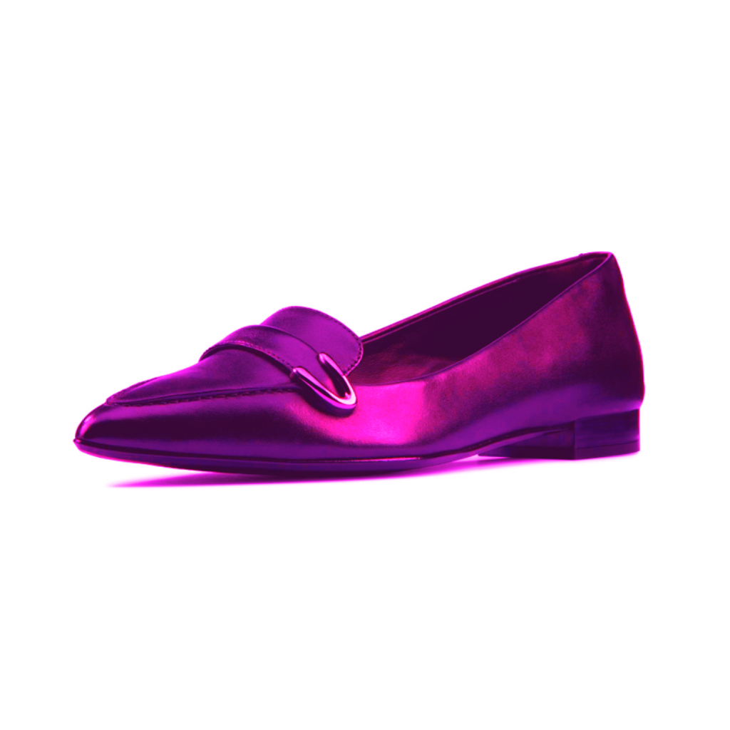 Neon Shimmer Flats